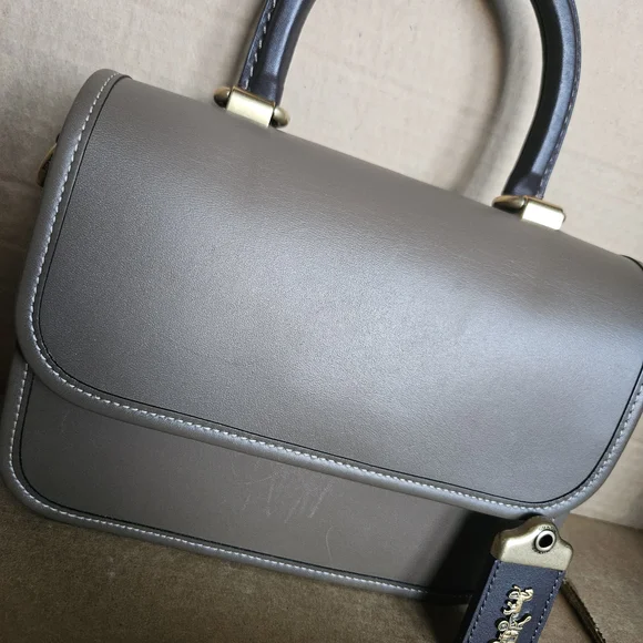Coach Rogue Top Handle Dark Stone Bag - Picture 2 of 14